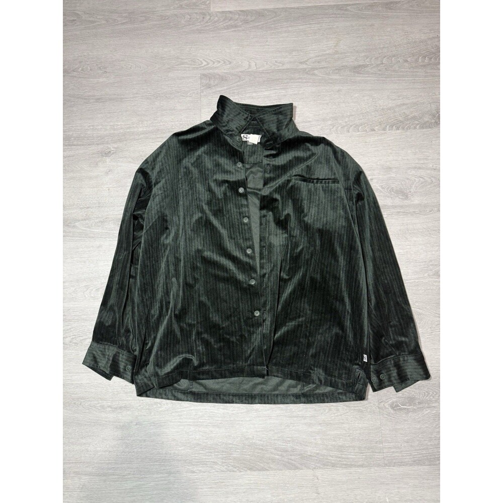 Silver Silk Men’s Dark Green Herringbone 3-Piece Suit Jacket, Vest, 44x30 Pants